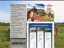Tablet Screenshot of egenolflandmaschinen.de